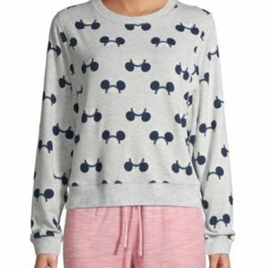 Disney Rainbow Mickey Ear Long Sleeve Top Size S
